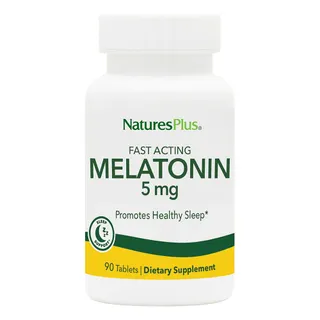 Мелатонін Natures Plus Fast Acting Melatonin 5 mg, 90 таблеток для гарного сну