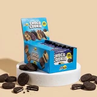 Блок протеїнового печива FitWin Protein Cookie 25% Glazed, 10*40 грамів