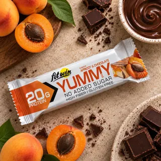 Батончик FitWin YUMMY Bar 36% no added sugar, 55 грам - Абрикос-шоколад