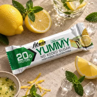 Батончик FitWin YUMMY Bar 36% no added sugar, 55 грам - Лимон-мохіто