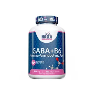 Амінокислота Haya Labs Gaba + B6, 100 вегакапсул