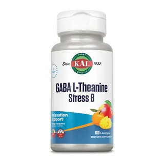 Льодяники з ГАМК KAL GABA L-Theanine Stress B Lozenge, 100 льодяників - Манго