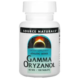 Натуральна добавка Source Naturals Gamma Oryzanol 60 mg, 100 таблеток