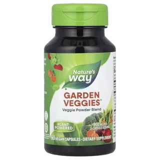 Суміш із 12 різних овочів Nature's Way Garden Veggies, 60 вегакапсул для підтримки загального здоров'я