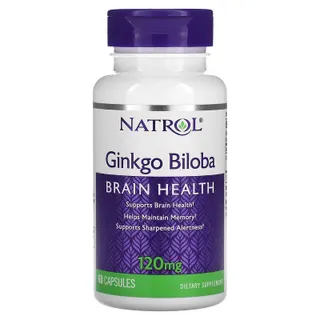 Екстракт гінкго білоба Natrol Ginkgo Biloba 120 mg, 60 капсул