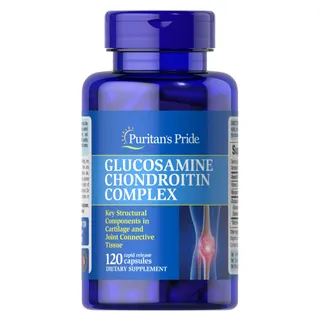 Хондропротектор, Puritan's Pride Glucosamine Chondroitin Complex, 120 капсул для підтримки здоров'я суглобів