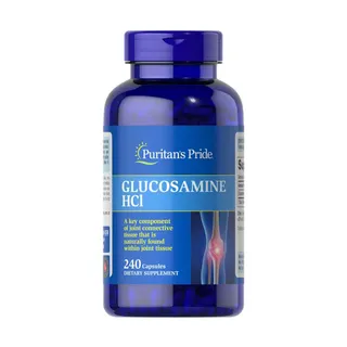 Хондропротектор Puritan's Pride Glucosamine HCL 680 mg, 240 капсул для підтримки суглобів