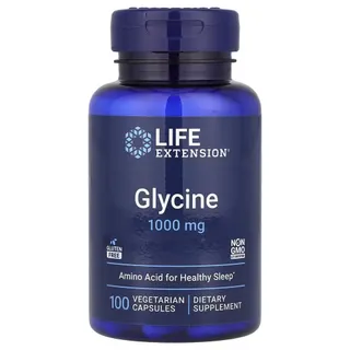 Гліцин Life Extension Glycine 1000 mg, 100 вегакапсул