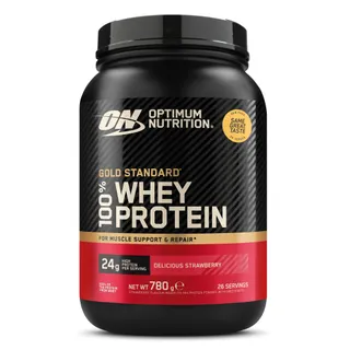 Сироватковий протеїн Optimum Nutrition Gold Standard 100% Whey EU, 780 грам - Полуниця