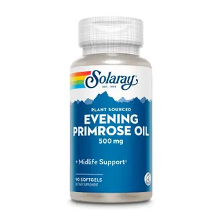 Олія примули вечірньої Solaray Evening Primrose 500 mg High Potency, 90 вегакапсул