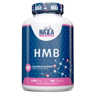 Післятренувальний комплекс Haya Labs HMB 1000 mg, 100 таблеток для підтримки м'язової маси