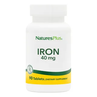 Залізо Natures Plus Iron 40 mg, 90 таблеток