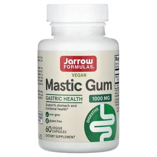 Мастикова смола Jarrow Formulas Mastic Gum 1000 mg, 60 капсул