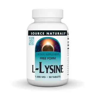 Незамінна амінокислота Source Naturals L-Lysine 1000 mg, 50 таблеток