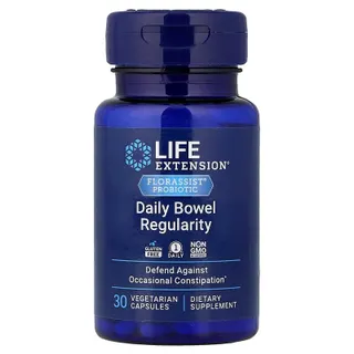 Пробіотики і пребіотики Life Extension FLORASSIST Probiotic Daily Bowel Regularity, 30 вегакапсул