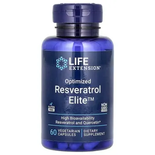 Натуральна добавка Life Extension Resveratrol Elite, 30 вегакапсул
