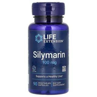 Натуральна добавка Life Extension Silymarin 100 mg, 90 вегакапсул