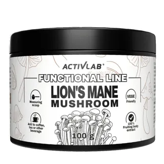 Їжовик Гребінчастий ActivLab Lion's Mane Mushroom, 100 грам