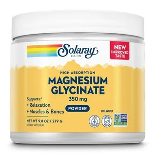 Бісгліцинат магнію Solaray Magnesium Glycinate 350 mg High Absorption, 279 грам - БРАК БЕЗ ВЕРХНЬОЇ ПЛОМБИ