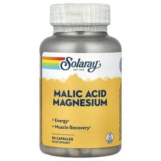 Магній з яблучною кислотою Solaray Malic Acid Magnesium, 90 капсул