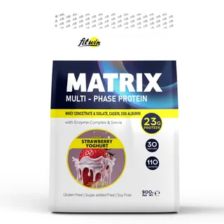 Протеїн FitWin Matrix Multi-Phase Protein, 900 грам - Полуничний йогурт