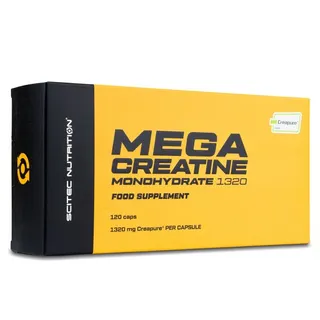 Моногідрат креатину Scitec Nutrition Mega Creatine Creapure, 120 капсул