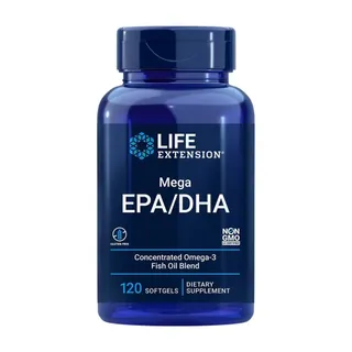 Омега-3 Life Extension Mega EPA/DHA, 120 капсул для підтримки серця иа суглобів