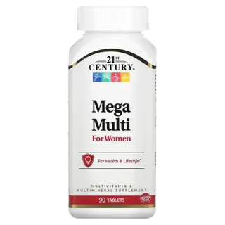 Вітаміни та мінерали 21st Century Mega Multi for Women, 90 таблеток