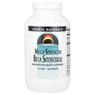 Фітостероли Source Naturals Beta Sitosterol 375 mg Mega Strength, 240 капсул