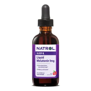 Мелатонін Natrol Melatonin 1 mg Liquid, 60 мл - Полуниця для сну