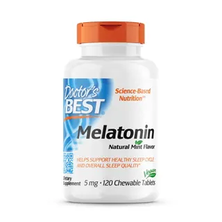 Мелатонін Doctor's Best Melatonin 5 mg, 120 жувальних таблеток