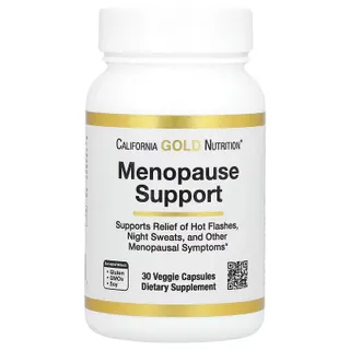 Натуральна добавка California Gold Nutrition Menopause Support, 30 вегакапсул для жінок