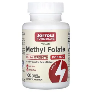 Вітаміни та мінерали Jarrow Formulas Vegan Methyl Folate 1000 mcg, 100 вегакапсул
