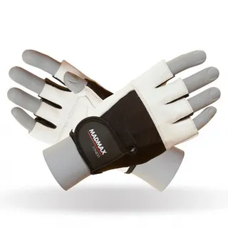Рукавички для фітнесу MAD MAX Fitness MFG 444, White - L