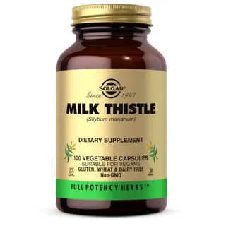 Натуральна добавка Solgar Milk Thistle, 100 вегакапсул