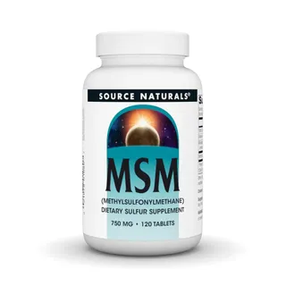 Метилсульфонілметан Source Naturals MSM with Vitamin C 750 mg, 120 таблеток