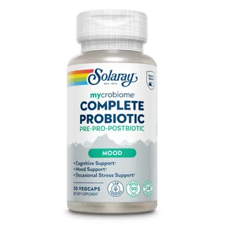Пробіотичний комплекс для настрою Solaray Mycrobiome Complete Probiotic Mood, 30 вегакапсул
