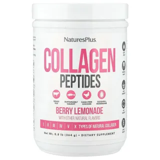 Колаген Natures Plus Collagen Peptides, 364 грам - Ягідний лимонад