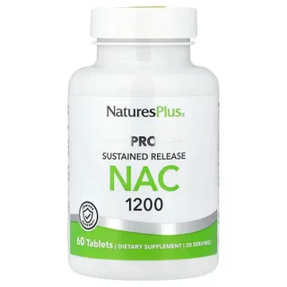 N-ацетил-L-цистеїн Natures Plus PRO NAC 1200 mg, 60 таблеток