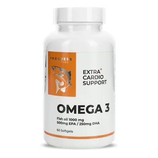 Омега-3 Progress Nutrition Omega 3 Extra, 60 капсул для підтримки серцево-судинної системи