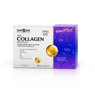 Колаген Orzax Day2Day The Collagen MAG Plus, 30 пакетиків з магніем та вітамінами D3 і K2