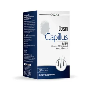 Комплекс для здоров'я чоловіків Orzax Ocean Capillus Men, 60 таблеток зміцнення та підтримка волосся