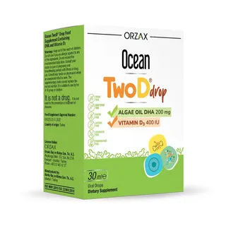 DHA та вітамін D3 Orzax Ocean TwoD Drop, 30 мл для дітей