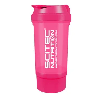 Шейкер Scitec Nutrition Shaker 500 мл 2-х компонентний, Pink
