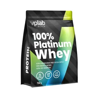 Протеїн VPLab 100% Platinum Whey, 750 грам - Банан-полуниця