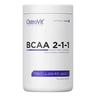 Амінокислота BCAA OstroVit BCAA 2:1:1, 400 грам - Без смаку