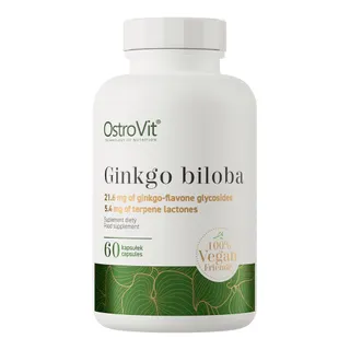 Екстракт гінкго білоби OstroVit Vege Ginkgo Biloba, 60 вегакапсул для покращення пам'яті