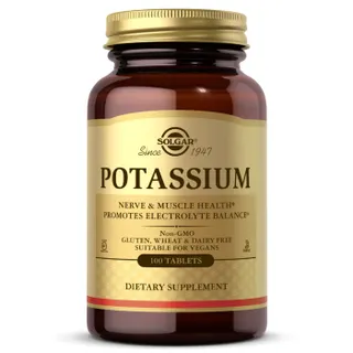 Калій глюконат Solgar Potassium 99 mg, 100 таблеток