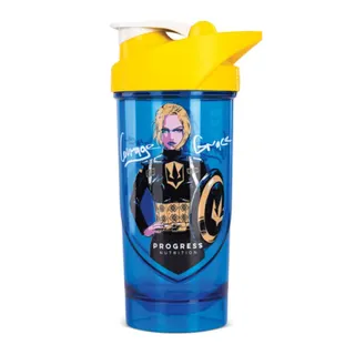 Шейкер Progress Nutrition 'Captain Girl' Courage Grace 700 мл, Blue/Yellow