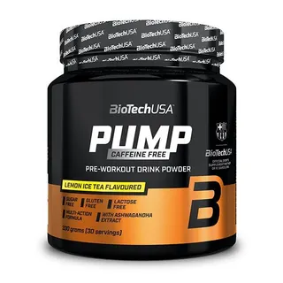 Передтренувальний комплекс BioTech Pump Caffeine Free, 330 грам - Лимонний чай
